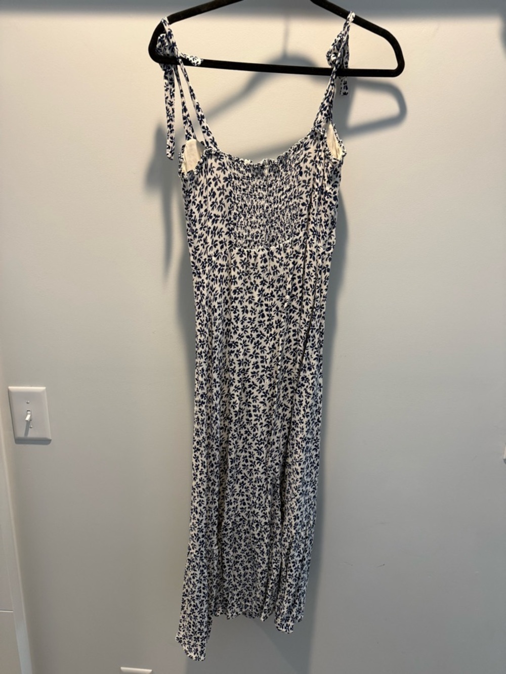 Reformation Nikita Blue Floral Tie Dress - Picture 5 of 5